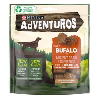 Adventuros Bocaditos de Búfalo y Cereal Ancestral para perros